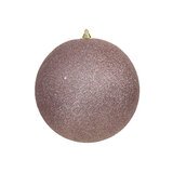 Boule de Noël - rose pailleté - ø 18 cm