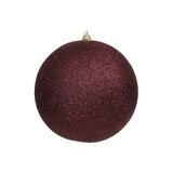 Boule de Noël - prune  pailleté - ø 18 cm