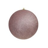 Boule de Noël - rose pailleté - ø 25 cm