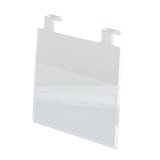 Porte-document A5 horizontal pour panneau rainuré ou grille - Porte-visuels pour grilles