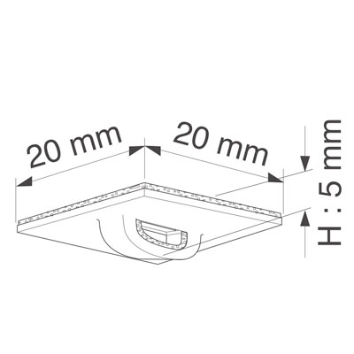 Platine adhésive - Éléments de suspension-2