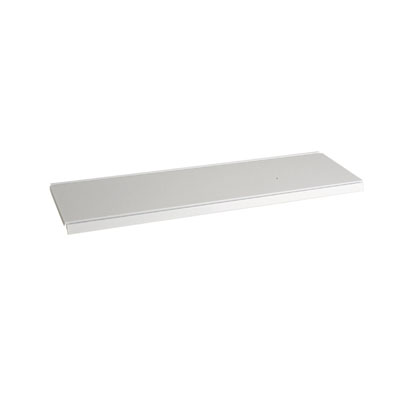 Tablette tôle monobloc - Ligne Store blanc pas de 50 mm