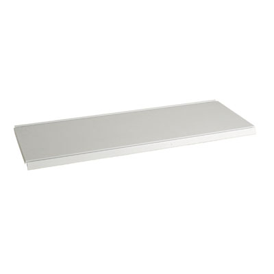 Tablette tôle monobloc - Ligne Store blanc pas de 50 mm