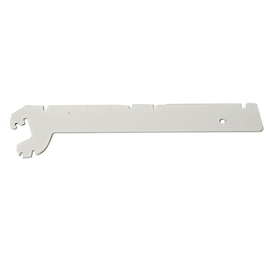 Console inclinable pour tablettes tôle pas de 50 mm - Ligne Store blanc pas de 50 mm