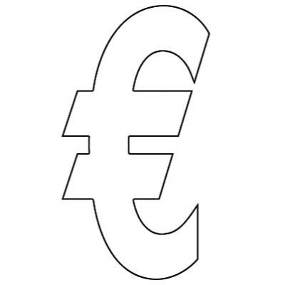 Lettres et Chiffres adhésifs euro - Lettres et chiffres adhésifs