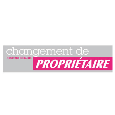 Affiche Changement de propriétaire - Cessation d'activité - Fermeture