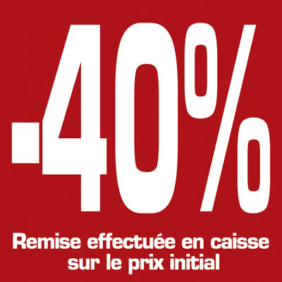 Affiche -40% - Affiches pourcentages