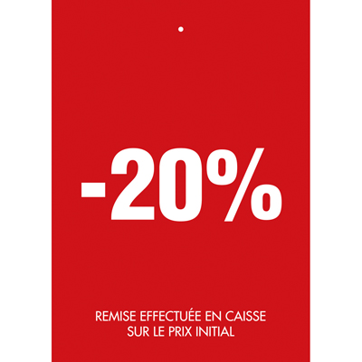 Étiquettes à trou -20% - Étiquettes à trou Soldes