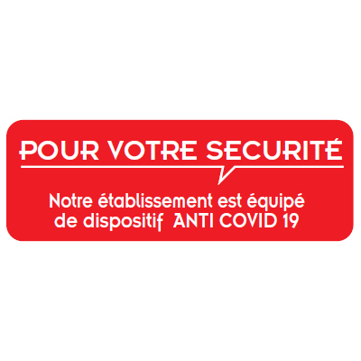 Adhésif Mesures anti Coronavirus - Affiches Informations COVID