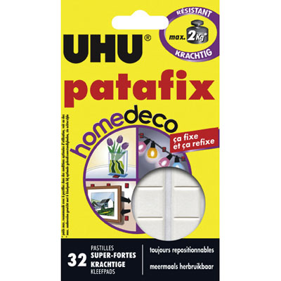 Patafix Home Déco, 32 pastilles - Double face, patafix, velcro