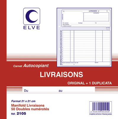 Bon de livraison, dupli - Livraisons