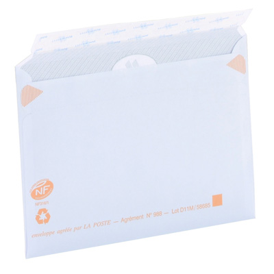 Enveloppes précasées fermeture adhésive - Enveloppes blanches-3