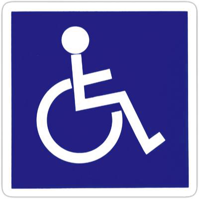 Autocollant Handicap - Direct Signalétique