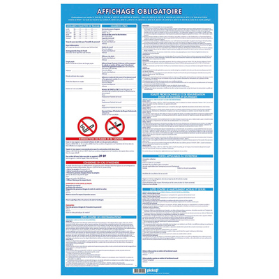 Panneau Code du travail - Signalétique de sécurité