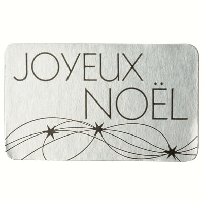 Étiquettes cadeaux adhésives Joyeux Noël - Étiquettes cadeaux Noël