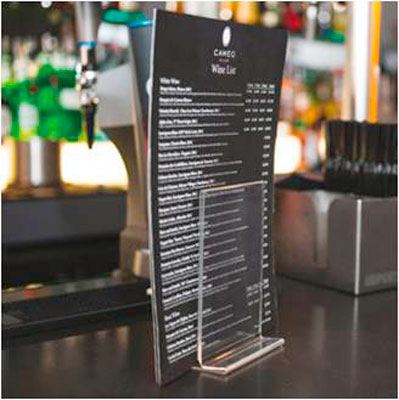 Porte menu double face - Porte-visuels de comptoir-2