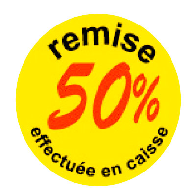 Gommettes adhésives  remise 50 %  - Pastilles adhésives Soldes