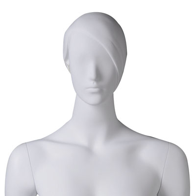 Mannequin femme, tête et cheveux sculptés - Mannequins cheveux sculptés-1