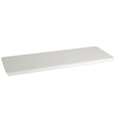 Tablette tôle monobloc - Ligne Store blanc pas de 25 mm