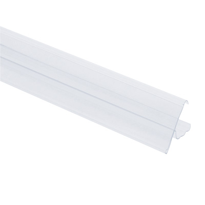 Porte-étiquettes plastique - Ligne Store blanc pas de 25 mm