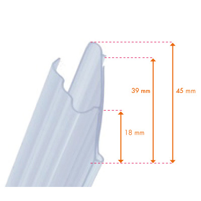 Porte-étiquettes plastique - Ligne Store blanc pas de 25 mm-4