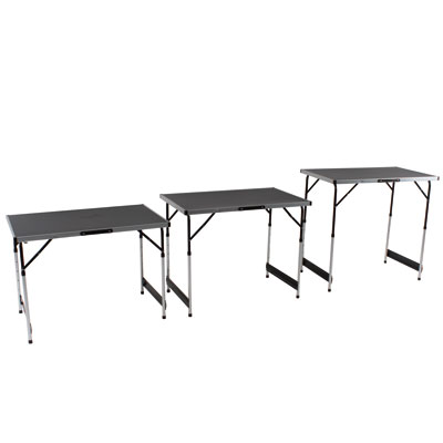 Lot de 3 tables pliantes - Etalages de marché-2