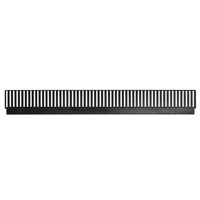 Profils arrière pour diviseurs noir sablé 66,5 cm - Ligne Store noir Sablé pas de 25 mm