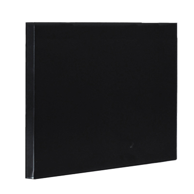 Fond plein d'angle intérieur noir sablé 22 x 15 - Ligne Store noir Sablé pas de 25 mm