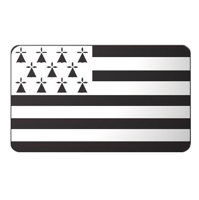 Étiquette adhésive drapeau breton - Étiquettes cadeaux adhésives