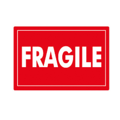 Etiquettes adhésives FRAGILE - Marquage d'expédition