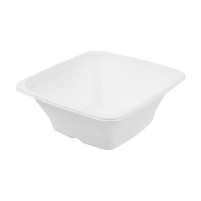 Bols carrés en bagasse - Vaisselle biodégradable et compostable