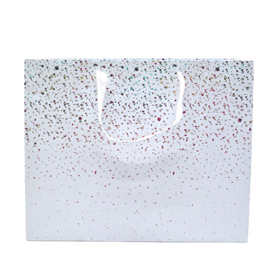 Sacs pelliculés Terrazzo blanc - 36 + 13 x H 30 cm-1