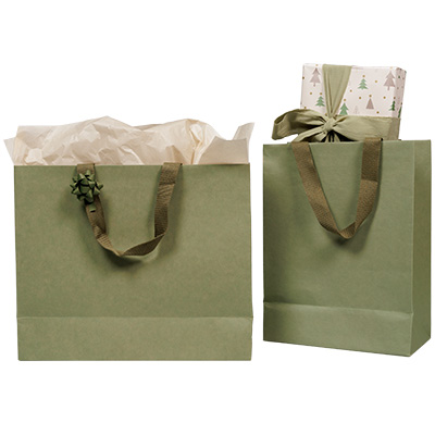 Sacs luxe chic nature - vert tilleul - 25 + 13 x H 33 cm - Sacs luxe chic nature-3