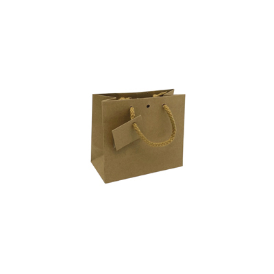 Sacs kraft Luxe - 16 + 8 x H 14 cm - par 20 - Sacs kraft Luxe