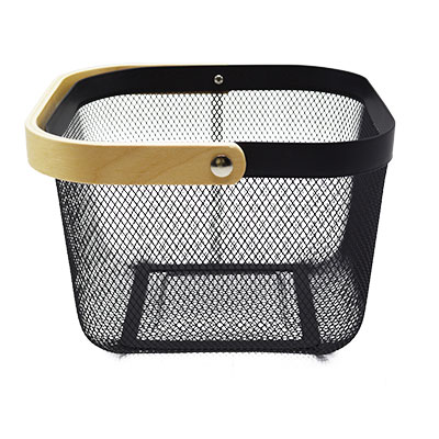 Panier libre-service métal mesh carré 8 litres - Paniers libre-service et chariots-1