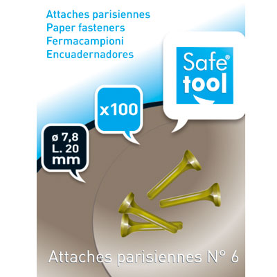 Attaches Parisiennes dorées - 20 mm - 70 pcs - Attache parisienne