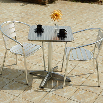 Chaise en aluminium - Chaises de terrasse-1