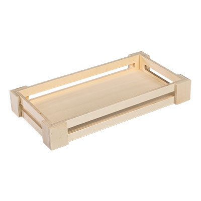 Caissettes en bois naturel - 26,5 x 14,5 cm - Coffrets bois