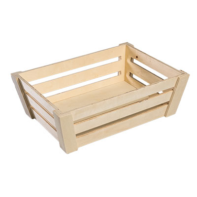 Caisses en bois naturel - L 28.5 + P 21 x H 9 cm - Coffrets bois