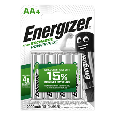 Piles rechargeables LR06 AA Energizer power plus - Piles