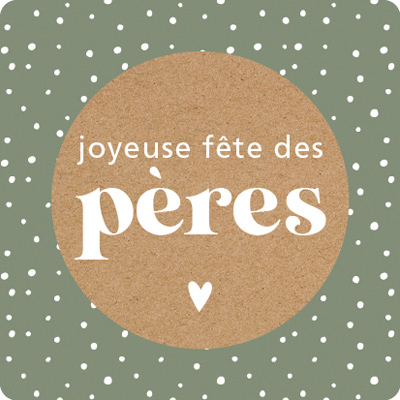 Étiquettes cadeaux adhésives Joyeuse Fête des Pères - Bolducs et Etiquettes Fête des Pères