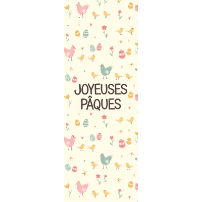 Affiche Joyeuses Pâques - Décors de Pâques