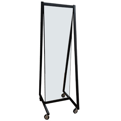 Miroir cadre sur roulettes - H 169 cm - Miroirs d'essayage