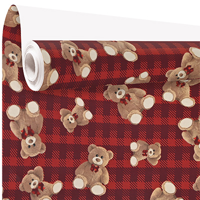 Papier cadeau Teddy - Papiers cadeaux de Noël-1