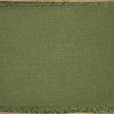 Ruban coton vert olive 50 mm x 10 m - Bolducs, Raphias et Rubans-1