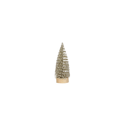 Sapin or  - ø 6 x H 15 cm - Petits décors d'étalage