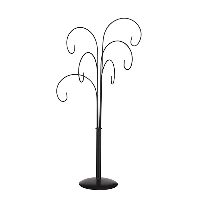 Présentoir noir 6 branches - H 60 cm - Présentoirs divers