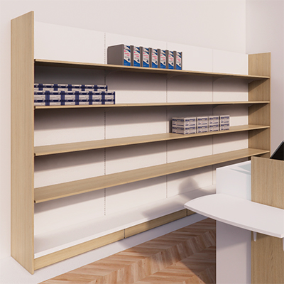 Joue Store TG chêne Vicenza - L 46 x H 221 cm - Joues et Plinthes pour Ligne Store-2