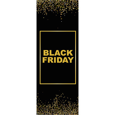 Affiche verticale BLACK FRIDAY - H 115 cm - Black Friday