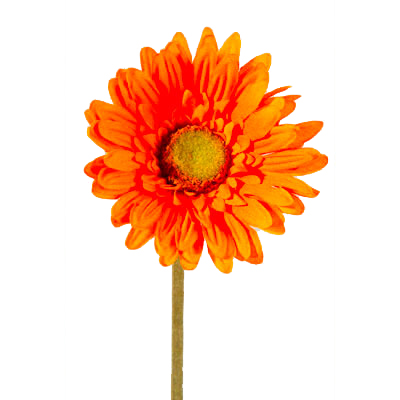 Gerbera Orange - Plantes et fleurs artificielles